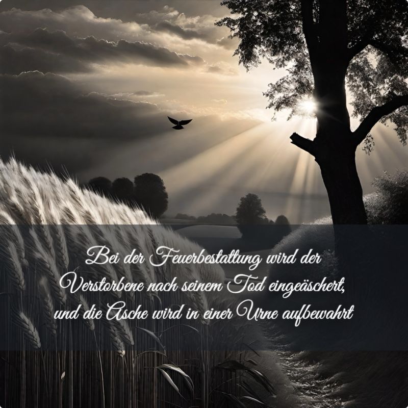 Die Feuerbestattung gewinnt zunehmend an Beliebtheit: Schlagwort Friedhof