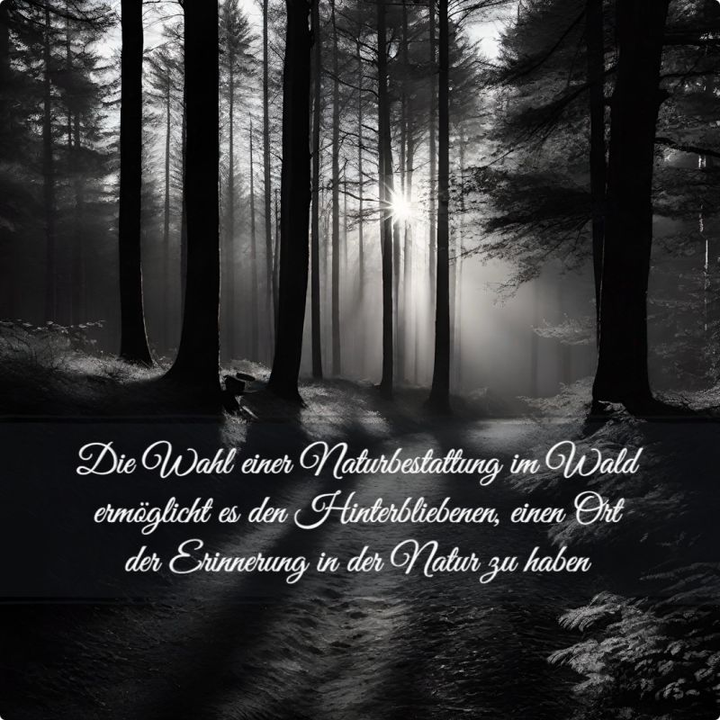 Naturbestattung im Wald immer beliebter: Schlagwort Formalitäten